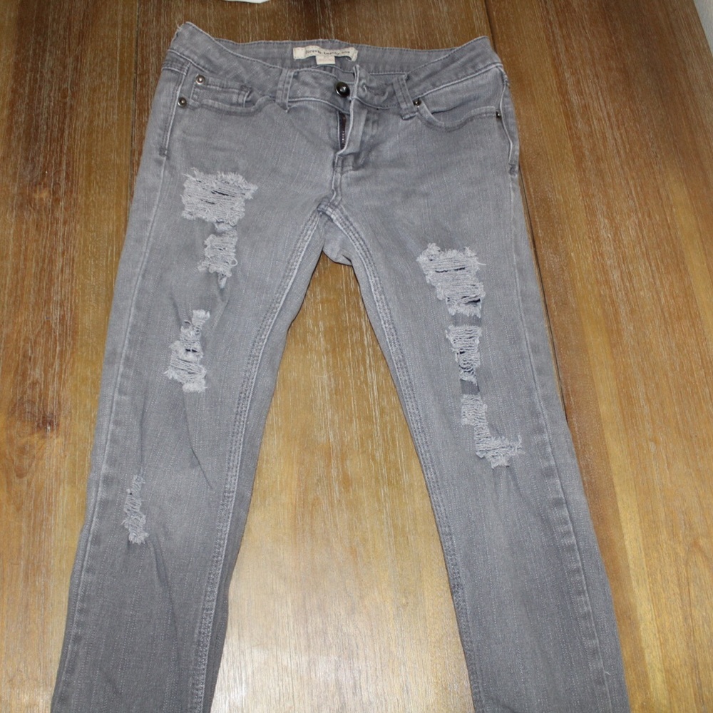 Gray jeans